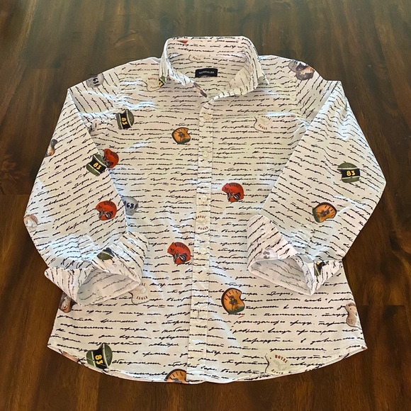 MonnaLisa Other - Monnalisa Boys Biker Print Long sleeves Shirt
